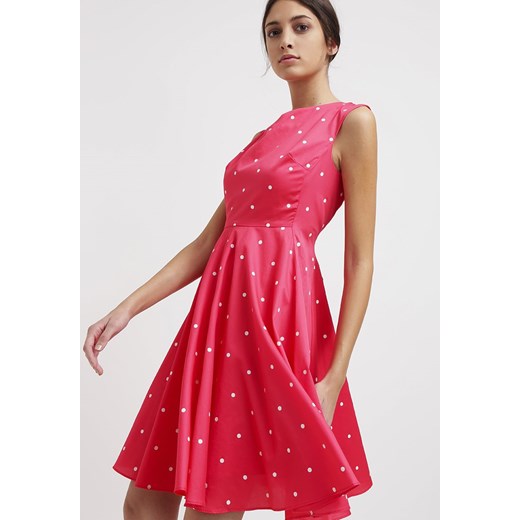 Tom Joule AMELIE Sukienka letnia bright pink spot zalando czerwony okrągłe