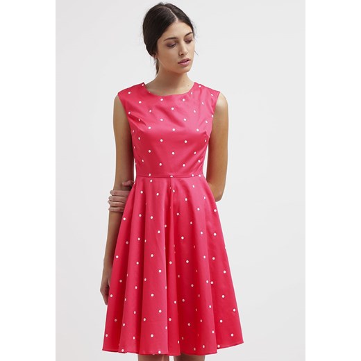 Tom Joule AMELIE Sukienka letnia bright pink spot zalando rozowy podszewka