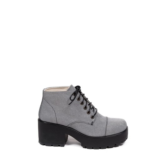 Platformy Vagabond Dioon 3947-180-13 "Grey" be-jeans szary łatki