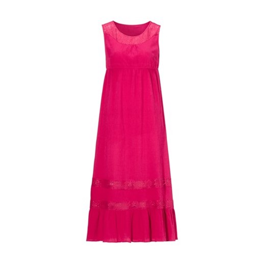 Sukienka malinowy cellbes rozowy falbanki