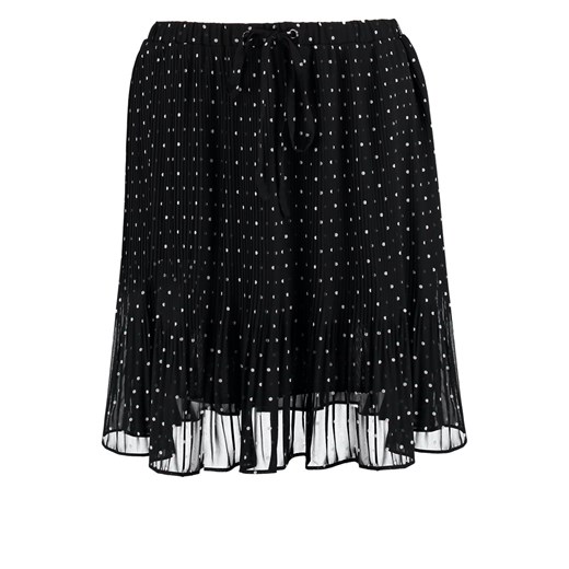 ESPRIT Collection Spódnica plisowana black/white zalando czarny abstrakcyjne wzory