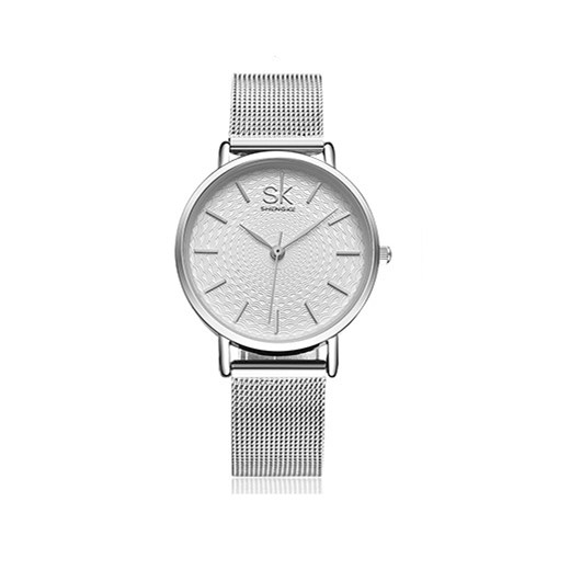 Zegarek SK na srebrnej bransolecie Shengke wyprzedaż niwatch.pl