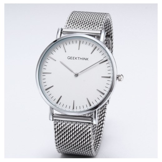 Zegarek premium GeekThink na srebrnej bransolecie Geekthink niwatch.pl wyprzedaż