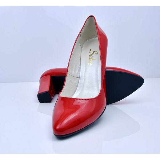 Czółenka C826 czerwone szerokie Seba 41 OdSzewca.pl