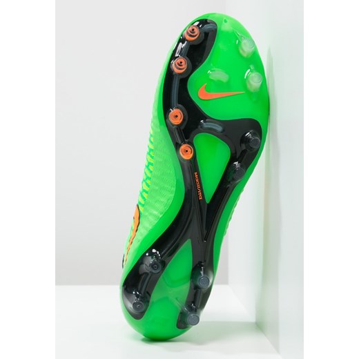 Nike Performance MAGISTA OBRA FG Korki Lanki poison green/total orange/black zalando zielony syntetyk