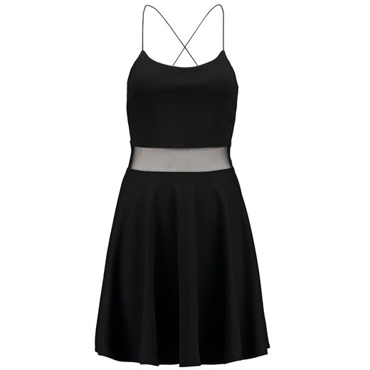 Even&Odd Sukienka koktajlowa black zalando czarny abstrakcyjne wzory