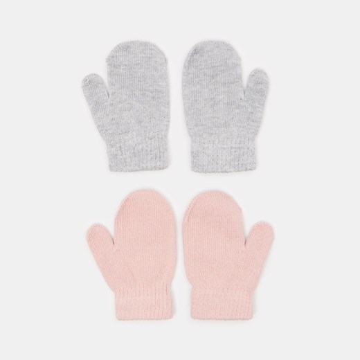Sinsay - Rękawiczki 2 pack - Różowy Sinsay Jeden rozmiar Sinsay