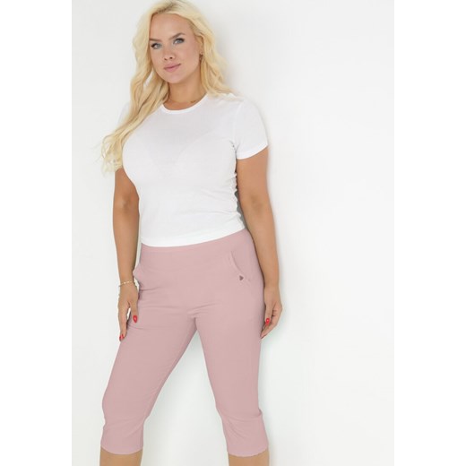 Różowe spodnie damskie Born2be 