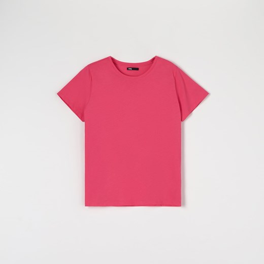 Sinsay - Koszulka bawełniana - Różowy Sinsay XS Sinsay