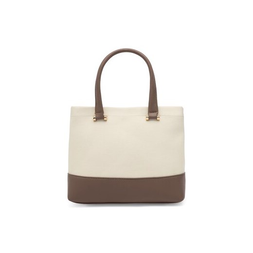 Shopper bag beżowa Jenny Fairy matowa elegancka duża 
