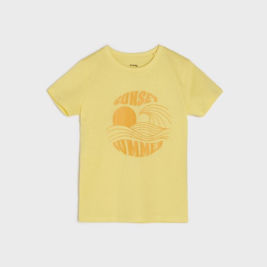 Sinsay - Koszulka z nadrukiem - Żółty Sinsay 98 Sinsay