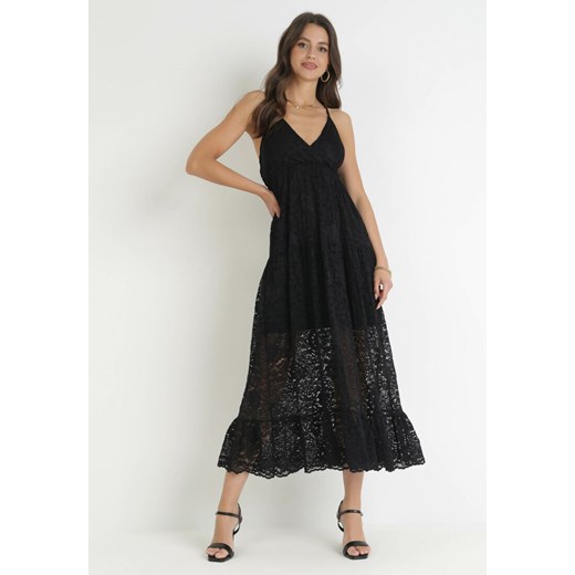 Czarna Sukienka Trisa ze sklepu Born2be Odzież w kategorii Sukienki - zdjęcie 160081698