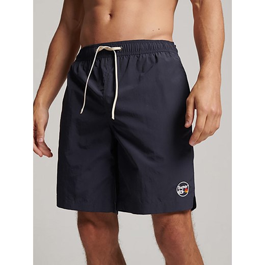 Superdry Szorty kąpielowe w kolorze granatowym Superdry L okazja Limango Polska