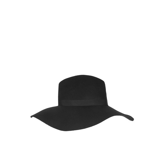 High Crown Fedora Hat topshop czarny 