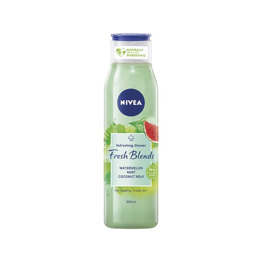 Nivea Fresh Bledns Arbuz i Mięta, Żel pod prysznic 300ml Nivea one size wyprzedaż 5.10.15
