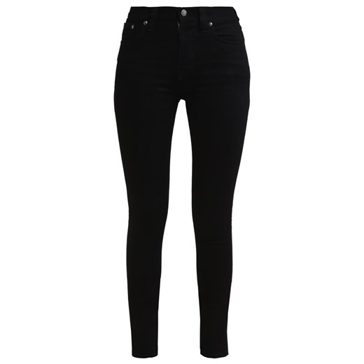Nudie Jeans KAI Jeansy Slim fit black/black zalando czarny abstrakcyjne wzory