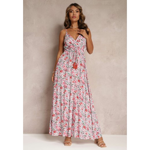Różowa Sukienka Auxeris ze sklepu Renee odzież w kategorii Sukienki - zdjęcie 160139806
