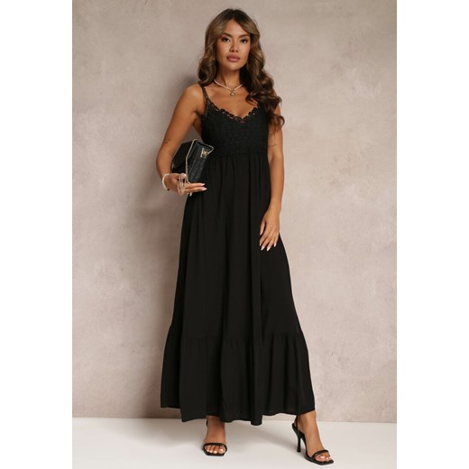 Czarna Sukienka Chryazire ze sklepu Renee odzież w kategorii Sukienki - zdjęcie 160139818