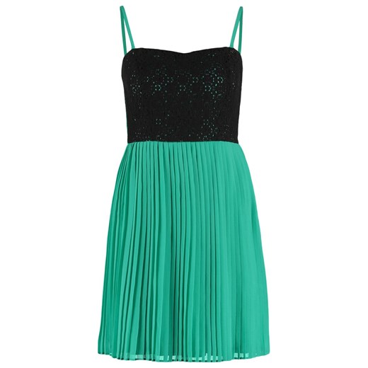Even&Odd Sukienka koktajlowa green/black zalando turkusowy krótkie