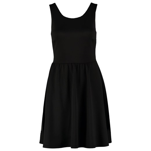 Even&Odd Sukienka letnia black zalando czarny abstrakcyjne wzory