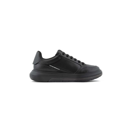 Emporio Armani sneakersy skórzane kolor czarny X4X633 XM964 K001 ze sklepu ANSWEAR.com w kategorii Buty sportowe męskie - zdjęcie 160146276