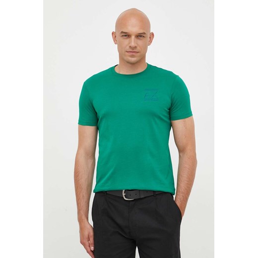 T-shirt męski Armani Exchange zielony z krótkimi rękawami 