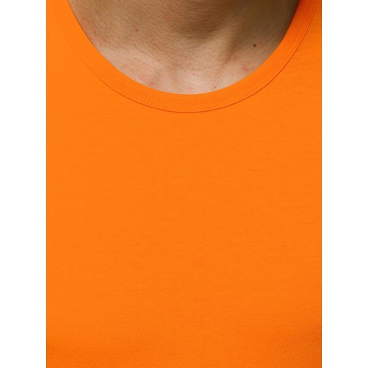 Koszulka bez rękawów męska ciemnopomarańczowa OZONEE JS/99001/32 Ozonee M promocja ozonee.pl
