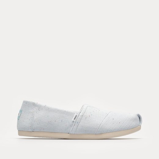 TOMS PASTEL BLUE RECYCLED COTTON SPECKLED SLUB ze sklepu Symbiosis w kategorii Półbuty damskie - zdjęcie 160149527