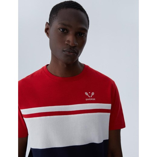 T-shirt męski Diverse sportowy z krótkim rękawem