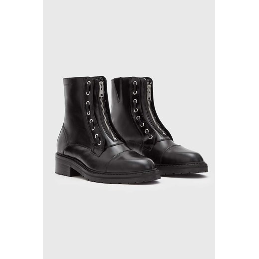 Botki AllSaints skórzane jesienne