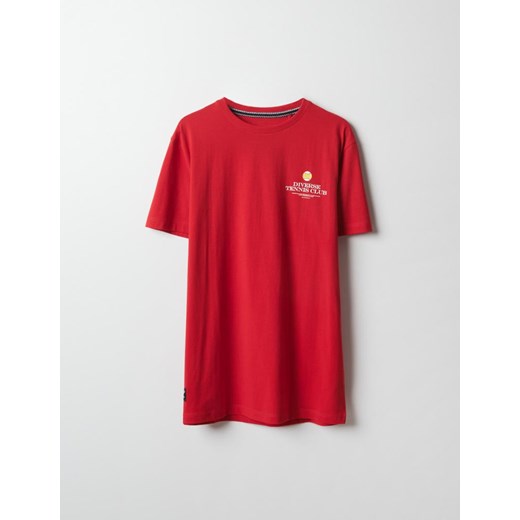 Koszulka OPEN E Czerwony S ze sklepu Diverse w kategorii T-shirty męskie - zdjęcie 160216505