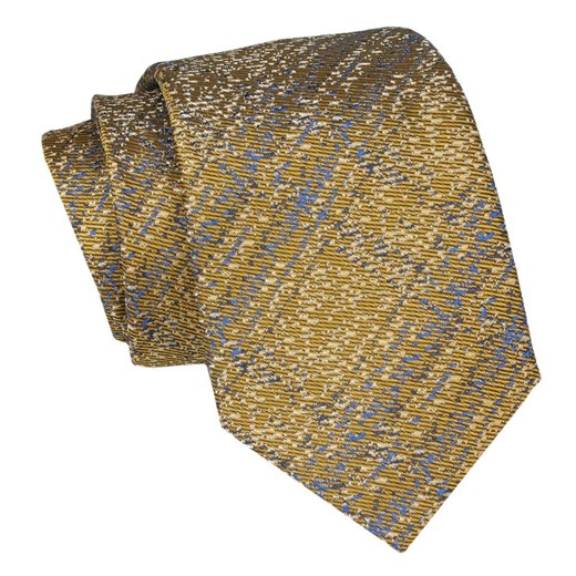 Klasyczny Krawat Męski - ALTIES - Stare Złoto KRALTS0897 ze sklepu JegoSzafa.pl w kategorii Krawaty - zdjęcie 160216808