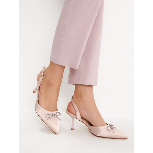 Mohito - Czółenka z kokardą - Różowy Mohito 37 wyprzedaż Mohito