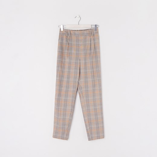 Sinsay - Spodnie z kantem - Kremowy Sinsay XXS wyprzedaż Sinsay