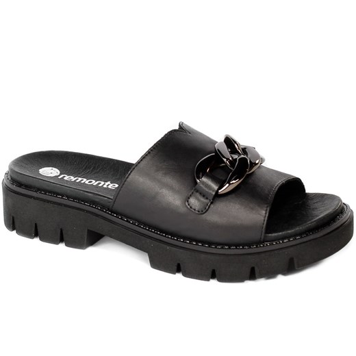Klapki Remonte D7952-00 Black Remonte 37 okazja EuroButy.com.pl