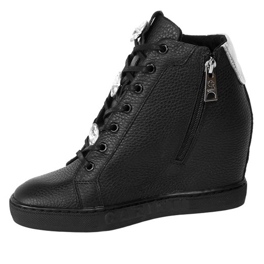 Sneakersy Carinii B9046-J23-J28-B88 Czarne Skóra Carinii 36 promocyjna cena EuroButy.com.pl
