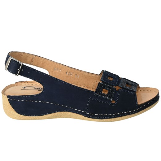 Sandały Pollonus 5-1162-022 Skórzane Granat Samuel+Puma TN Pollonus 39 promocja EuroButy.com.pl