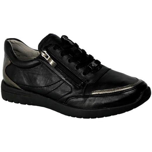 Sneakersy Caprice 9-23765-20 070 Black Soft Com Skóra ze sklepu EuroButy.com.pl w kategorii Buty sportowe damskie - zdjęcie 160263428
