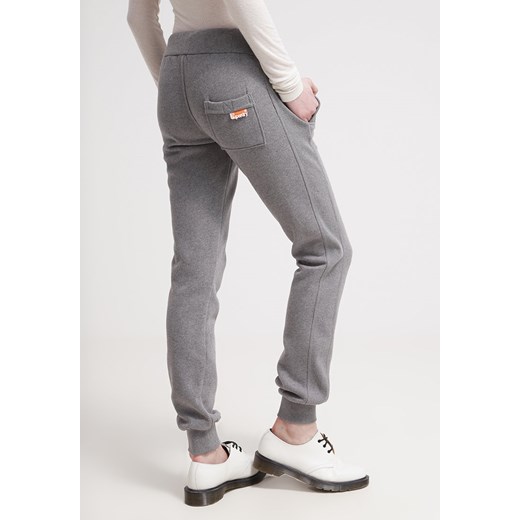 Superdry Spodnie treningowe dark marl zalando szary mat