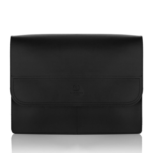 Skórzana Torba Męska Na Ramię S-38-Bl Paolo Peruzzi one size Paolo Peruzzi