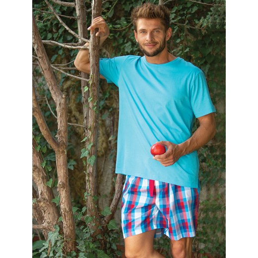 Energetyczna piżama letnia w kolorze jasnego turkusu - M Key M PH KEY Sp. z o.o.  okazja