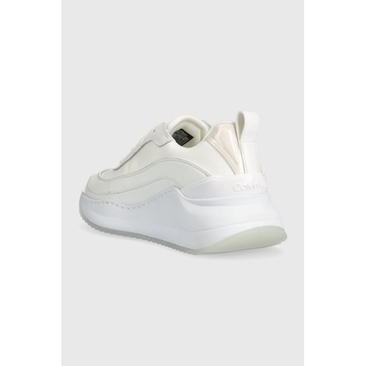 Calvin Klein buty sportowe damskie sneakersy na platformie sznurowane