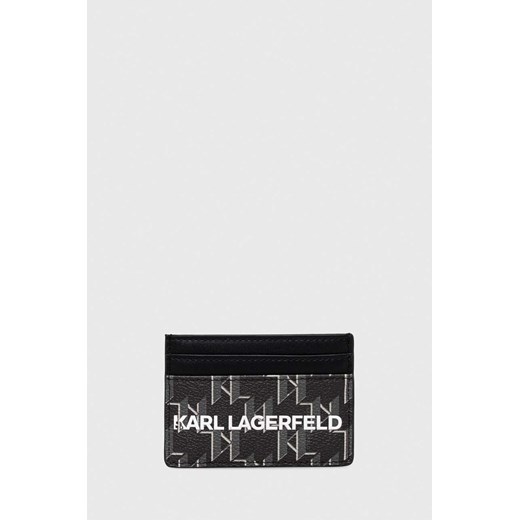 Karl Lagerfeld etui na karty kolor czarny ze sklepu ANSWEAR.com w kategorii Portfele damskie - zdjęcie 160286628