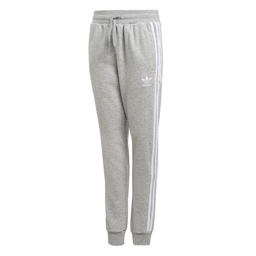 Spodnie adidas Essentials 3-Stripes GD2705 - szare ze sklepu streetstyle24.pl w kategorii Spodnie dziewczęce - zdjęcie 160287148