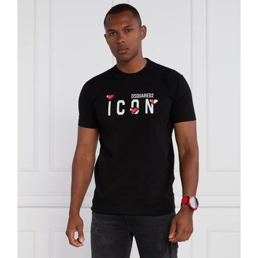 Dsquared2 T-shirt Icon Heart Pixel Tee | cool fit Dsquared2 XXXL Gomez Fashion Store