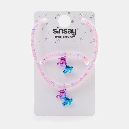 Sinsay - Zestaw biżuterii - Wielobarwny Sinsay Jeden rozmiar Sinsay