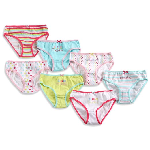 Cool Club, Majtki dziewczęce 7-pack, rozmiar 86/92 - Spodnie, spódnice, sukienki - 2 sztuka 70% taniej! smyk-com rozowy dziewczęce