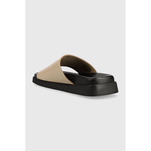 Alohas klapki skórzane Toe Ring Flop damskie kolor beżowy S00174.13 Alohas 38 ANSWEAR.com wyprzedaż