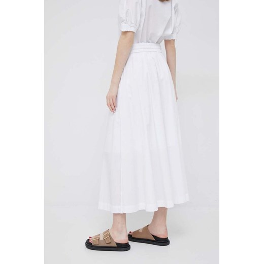 Spódnica DKNY midi biała klasyczna 