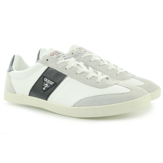 TRAMPKI GUESS LUCA5 ACTIVE MAN LEATHER LIKE WHITE riccardo zielony lato